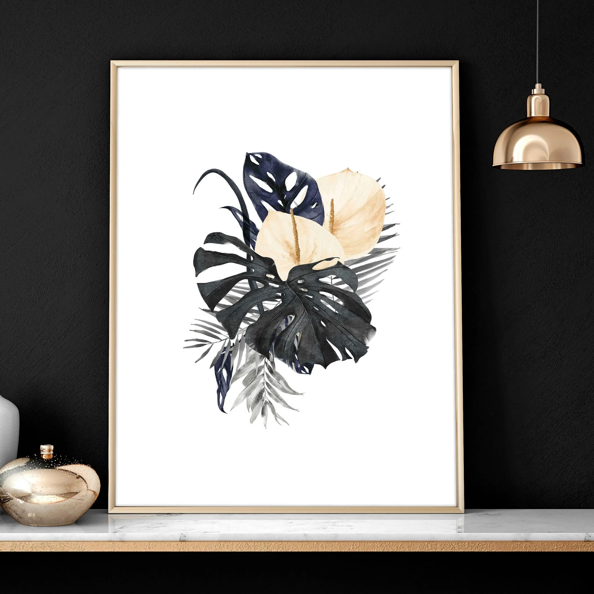 Tropical wall mural | set of 3 wall art prints - Image 3
