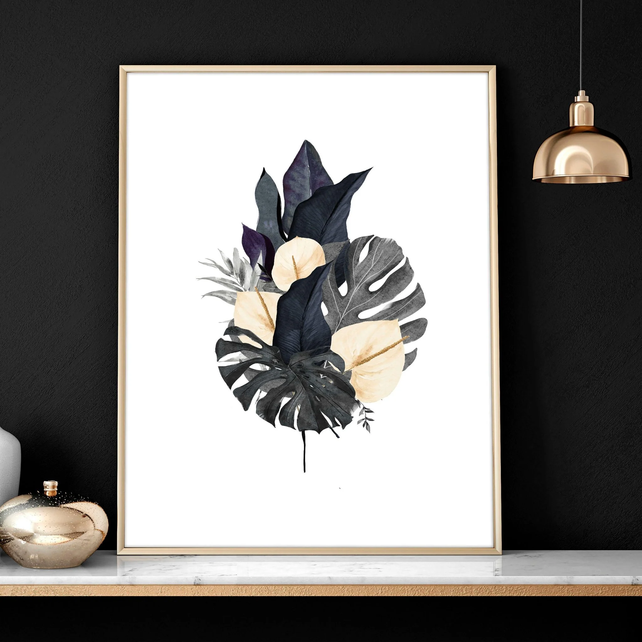 Tropical wall mural | set of 3 wall art prints - Image 4