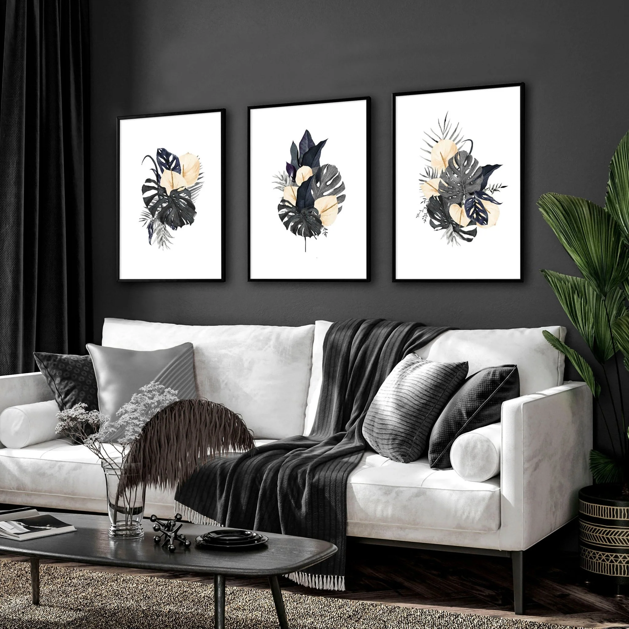 Tropical wall mural | set of 3 wall art prints - Image 6
