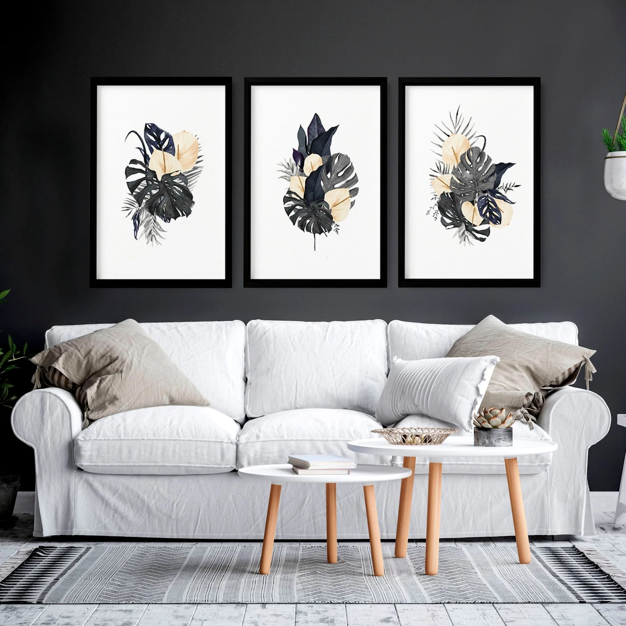 Tropical wall mural | set of 3 wall art prints - Image 7