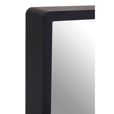 Trosa Large Black Wall Mirror With Gold Edge - Image 6