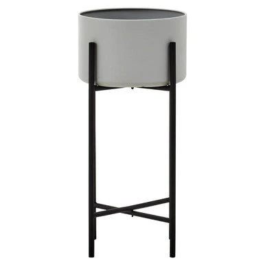 Trosa Large Grey And Black Floor Standing Planter - Image 6