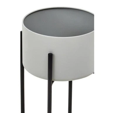 Trosa Large Grey And Black Floor Standing Planter - Image 8