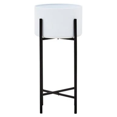 Trosa Large White And Black Floor Standing Planter - Image 6