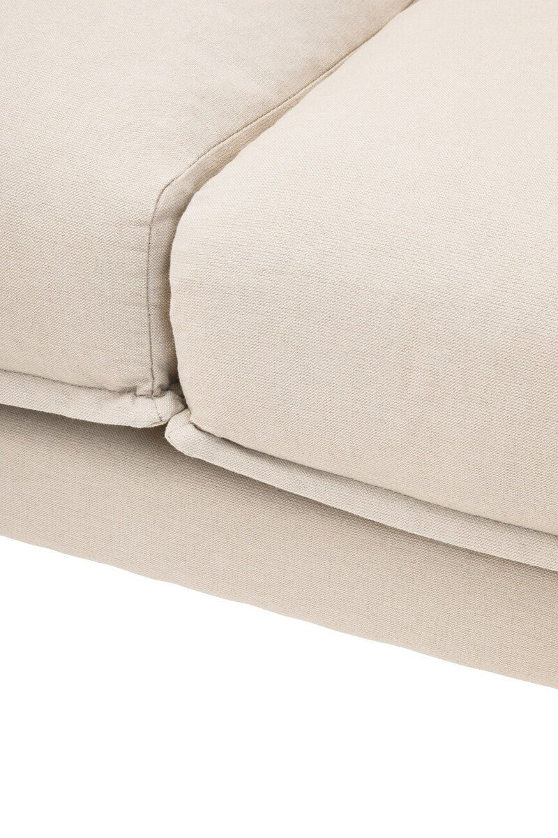 Troyes Cream Three Seat Right Chaise Sofa - Image 15