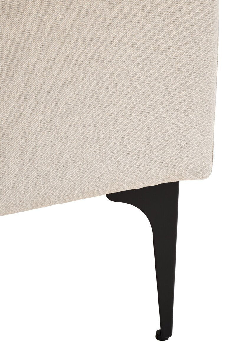 Troyes Cream Three Seat Right Chaise Sofa - Image 18