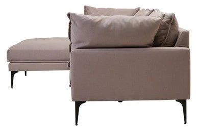 Troyes Grey Three Seat Left Chaise Sofa - Image 6
