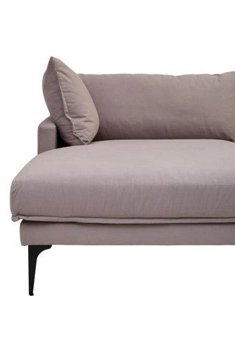 Troyes Grey Three Seat Left Chaise Sofa - Image 9