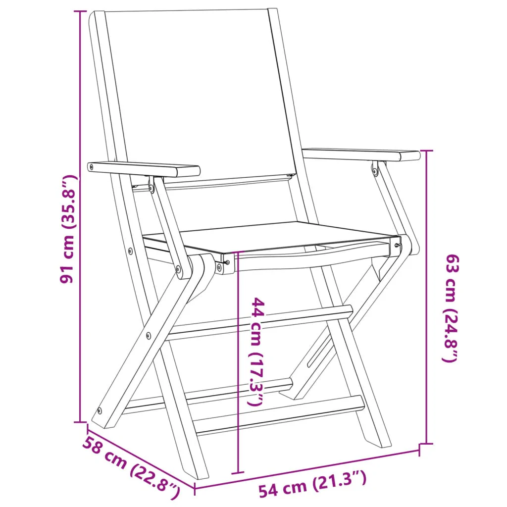 Truva Acacia Wood - 60cm Foldable - Image 12