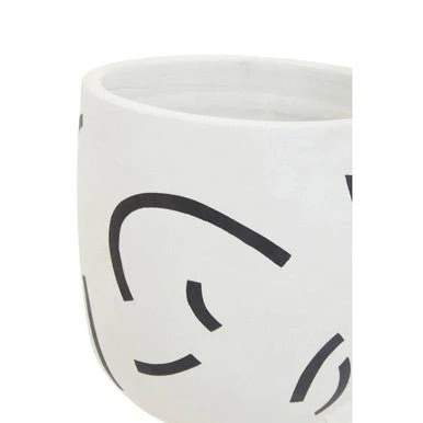 Tundra Black And White Planter - Image 9