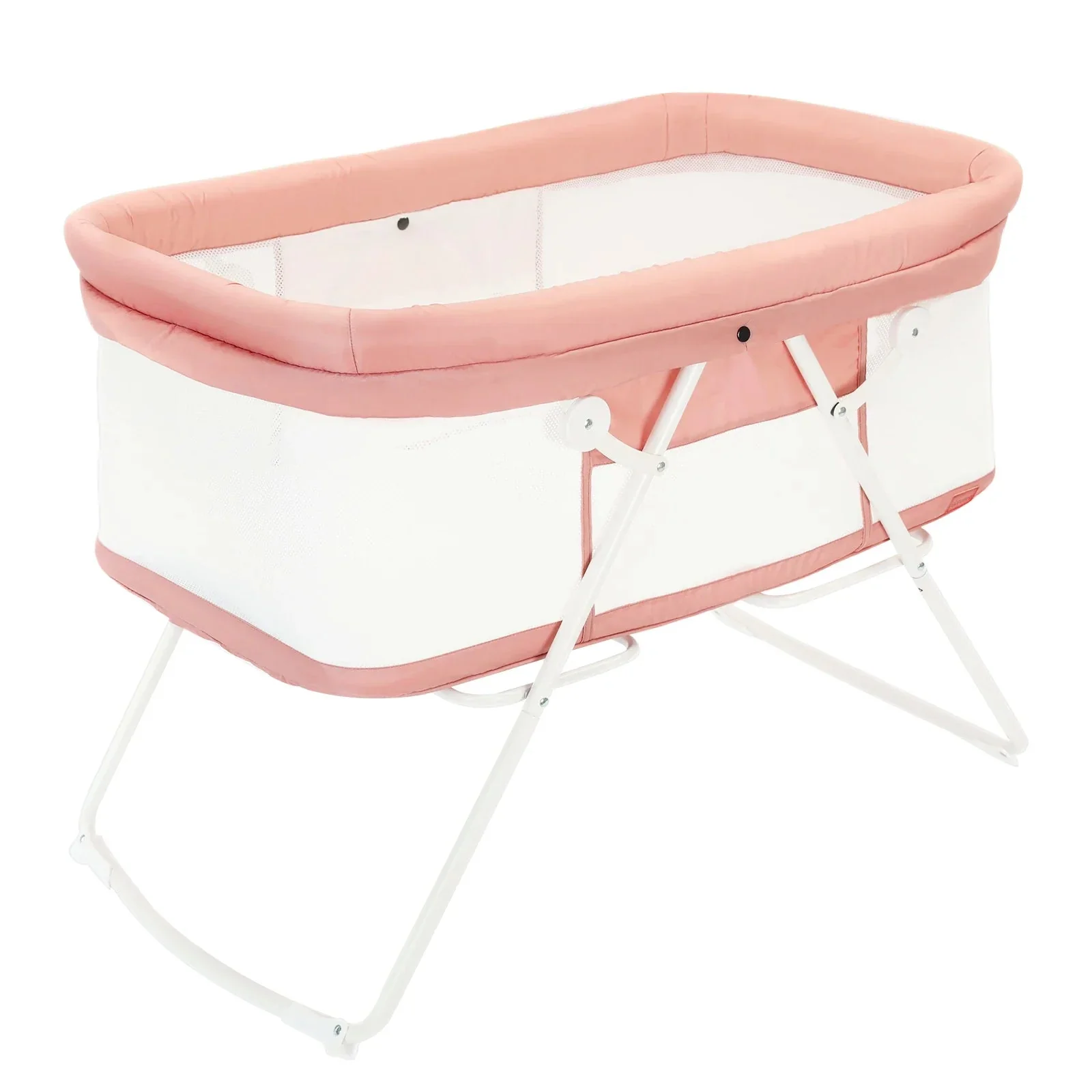 UBRAVOO Baby 2 in 1 Cribs and Cradles, Easy Folding Travel Cot with Mattress Multifunction Bedside Rocking for Newborn - Image 27