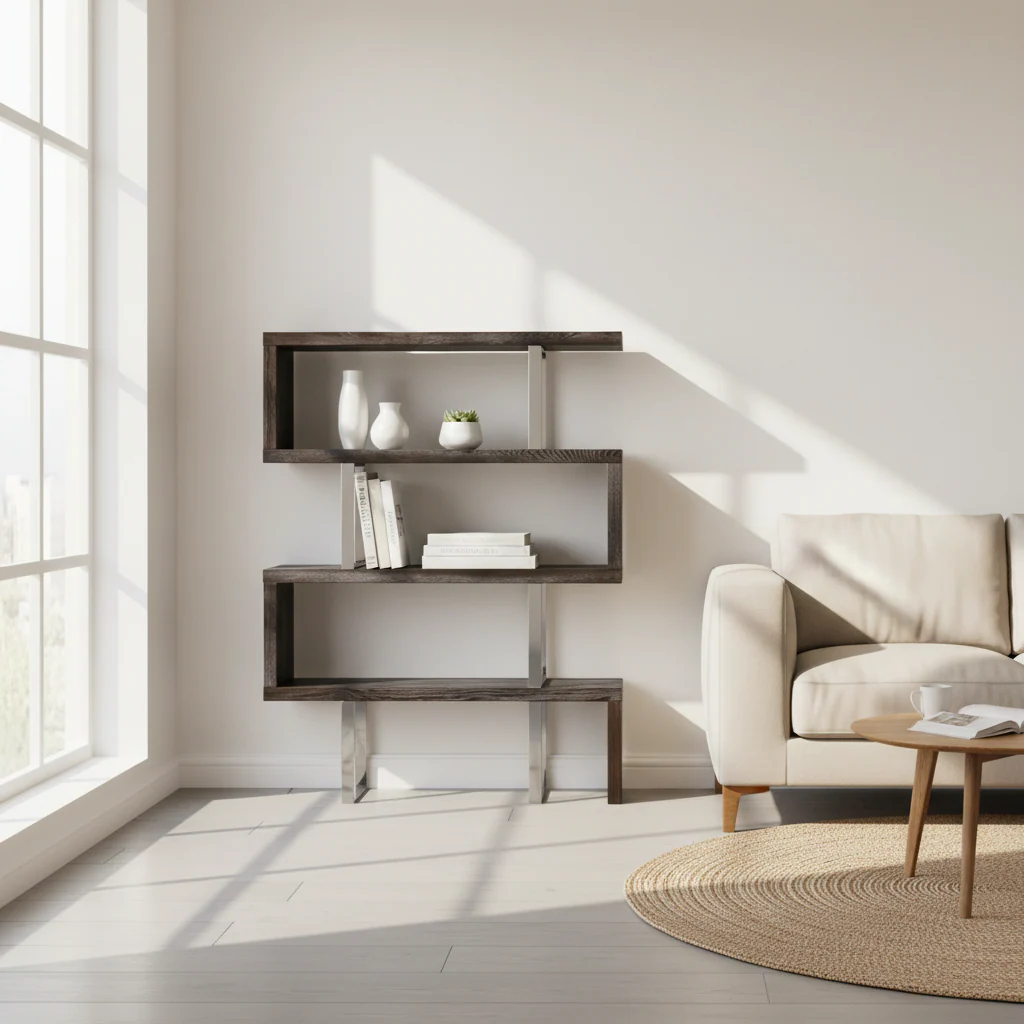 Ulmus 4 Tier Shelf Unit - Image 3