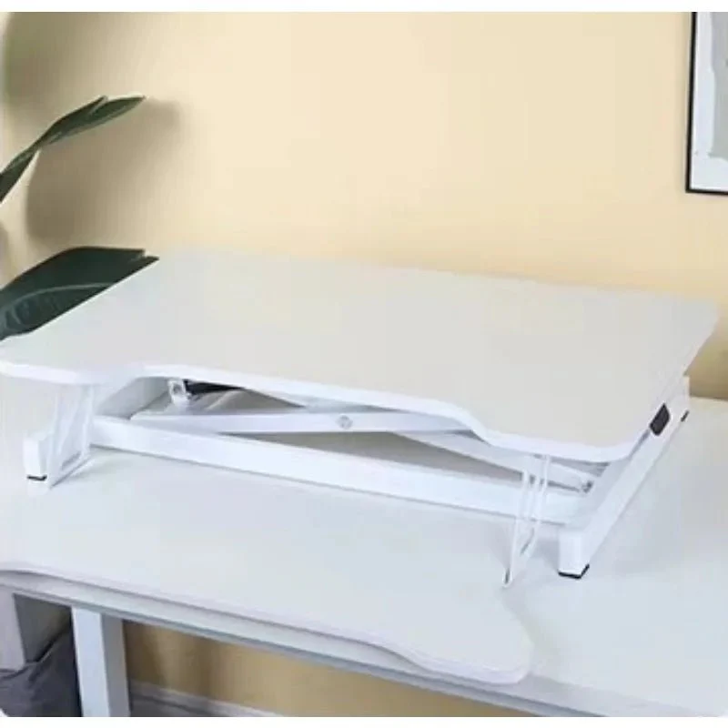 Ultra-Slim Single Top Height Adjustable Standing Desk Riser, Compact Sit Stand Desktop Converter for Monitor or Laptop - Image 4