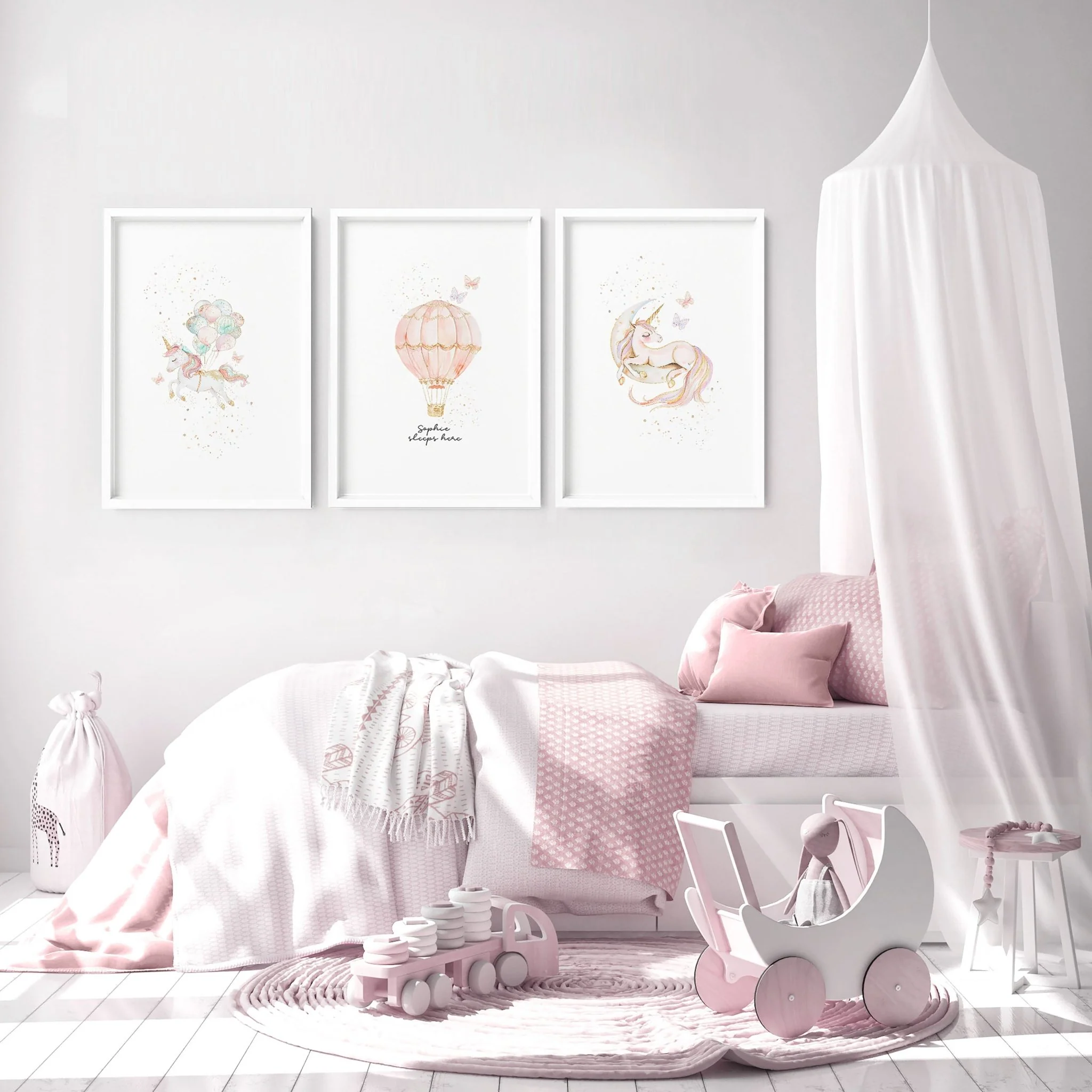 Unicorn Art | Set of 3 wall art prints - Image 8