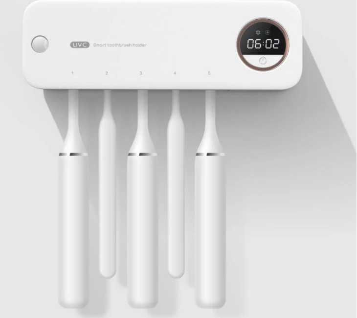 UV Toothbrush Holder Sterilizer Rechargeable Tooth Brush With LED Display Drying Wall-mounted For Bathroom Accessor - Image 2