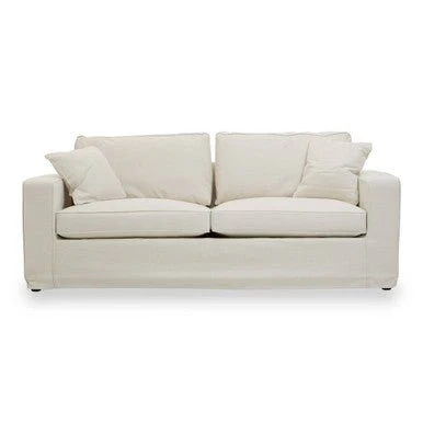 Valensole 3 Seat Cream Fabric Sofa - Image 7