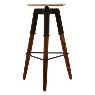 Vasco 3 Leg Bar Stool With Wood Top - Image 5