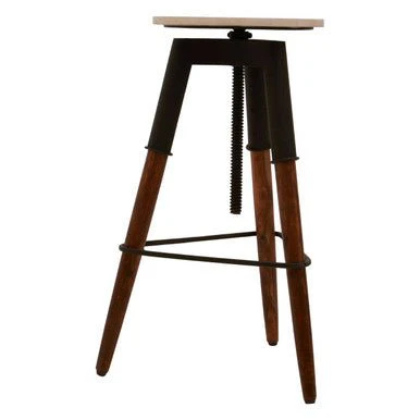 Vasco 3 Leg Bar Stool With Wood Top - Image 8
