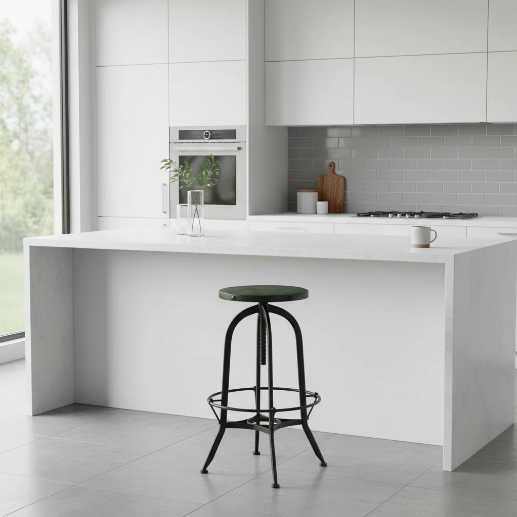 Vasco Black And Green Finish Bar Stool - Image 4