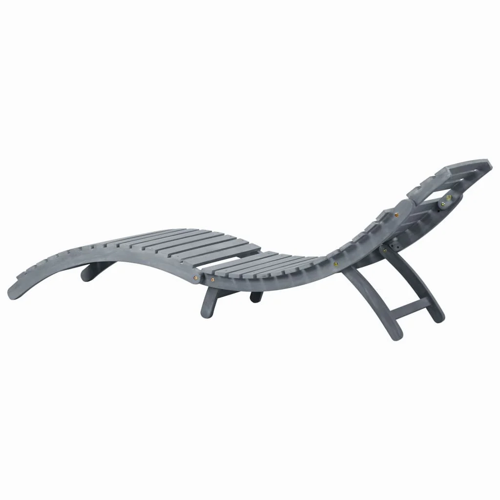 Velka Grey Acacia Wood - 190cm Foldable - Image 5