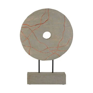 Vena Round Wooden Sculpture - Image 8