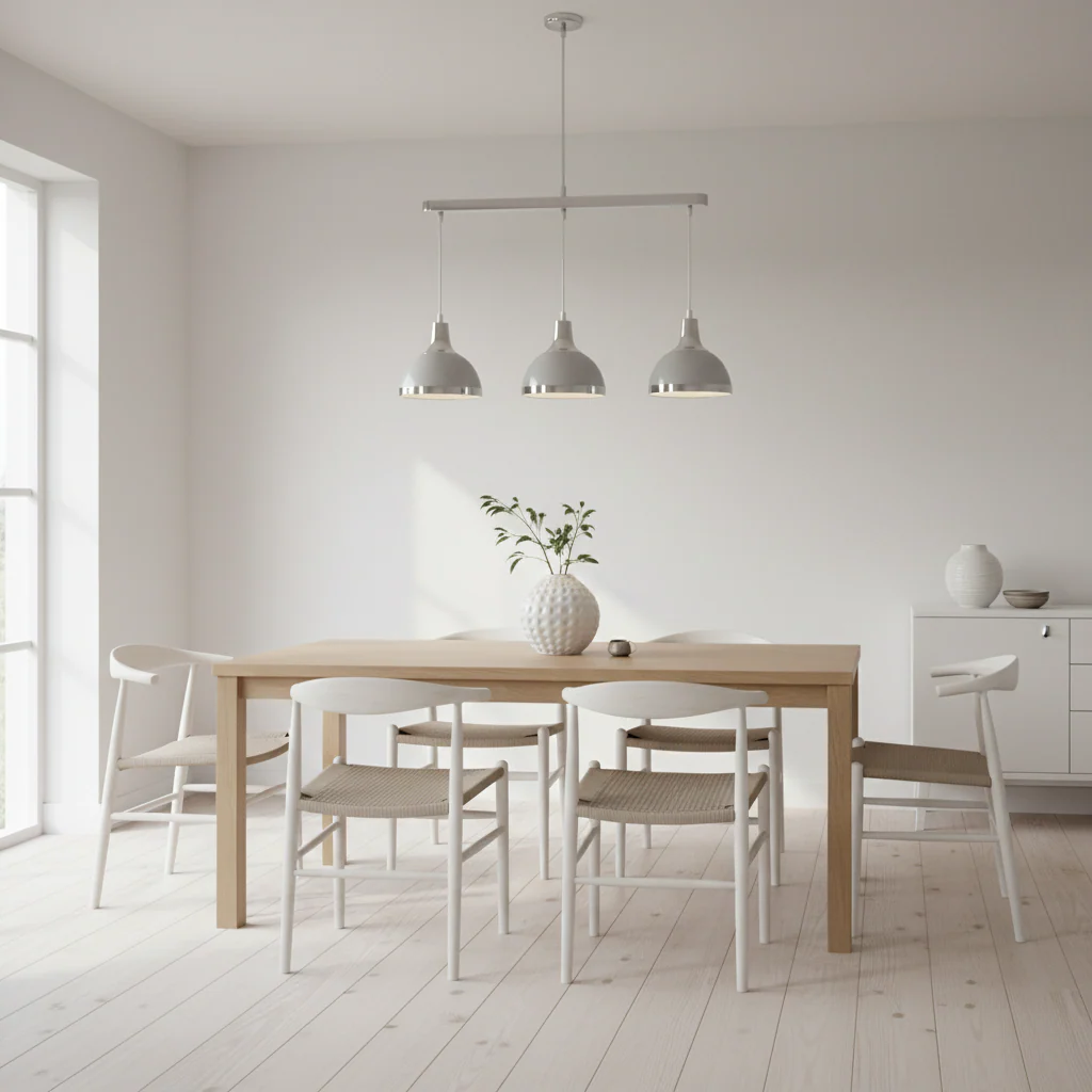 Vermont Three Shutter Grey Shades Pendant Light - Image 3