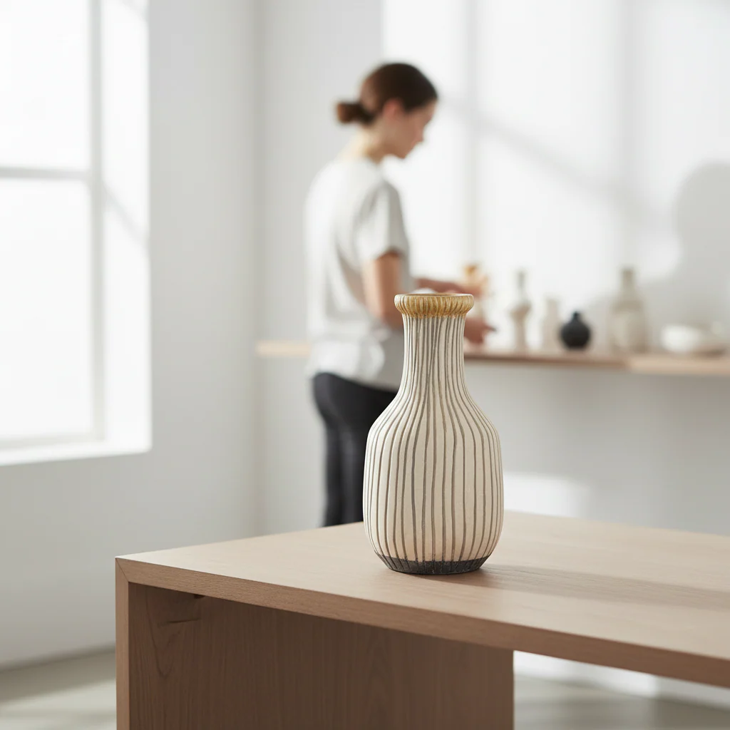Vero Large Earthenware Vase - Image 2