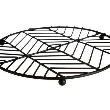 Vertex Black Powder Coat Round Trivet - Image 6