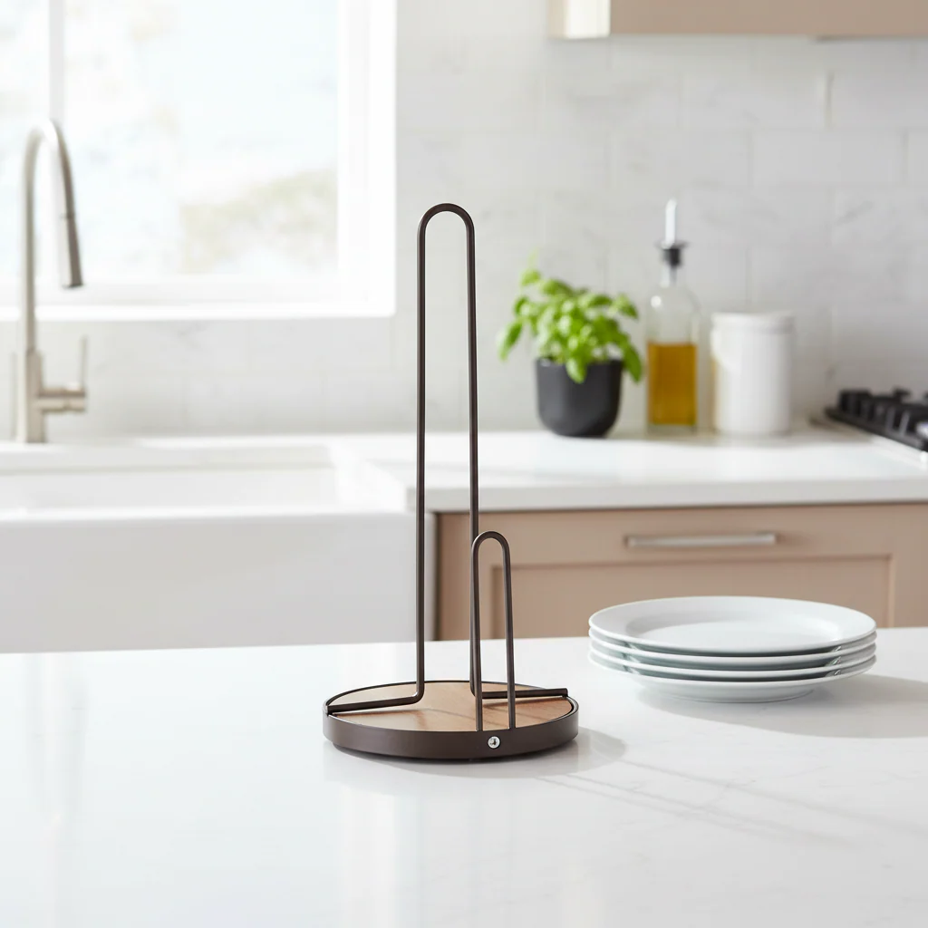 Vertex Bronze Powder Coated Kitchen Roll Holder - Image 4