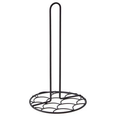 Vertex Deco Matt Black Kitchen Roll Holder - Image 5