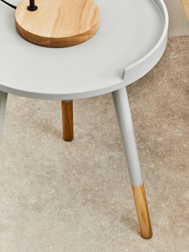 Viborg Grey Small Round Side Table - Image 7