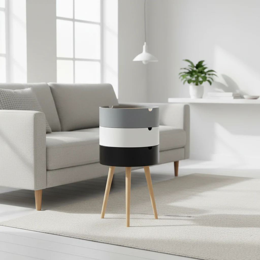 Viborg Three Tier Storage Side Table - Image 3
