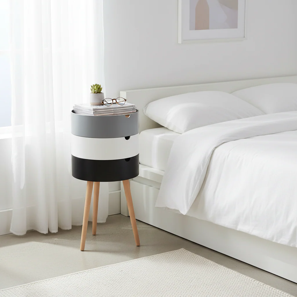 Viborg Three Tier Storage Side Table - Image 4