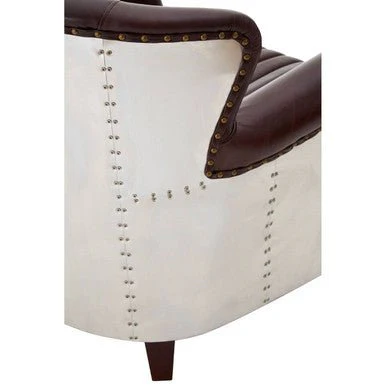 Victor Brown Leather Armchair - Image 12
