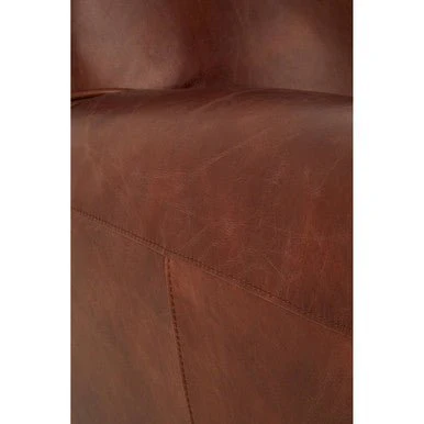 Victor Brown Leather Classic Armchair - Image 12