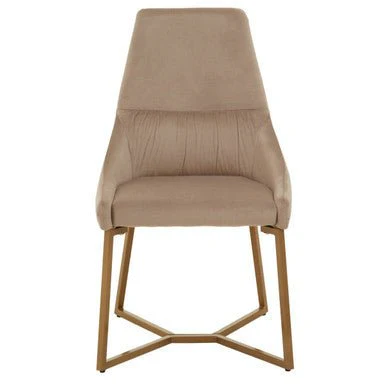Vieste Mink Velvet Dining Chair - Image 5