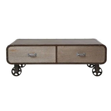 Village Loft 2 Drawers Coffee Table - Image 5
