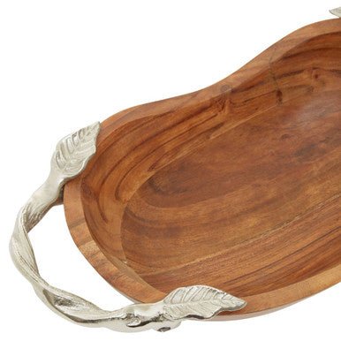 Vine Acacia Wood Large Oval Bowl - Image 12