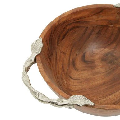 Vine  Acacia Wood Large Round Bowl - Image 7