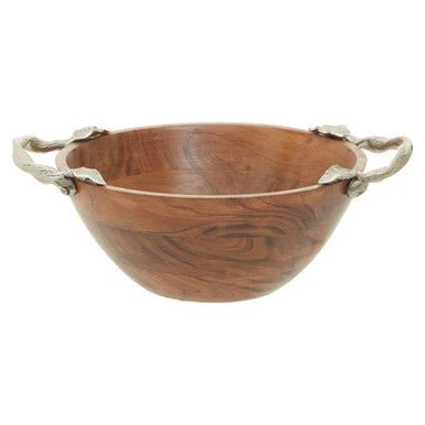 Vine  Acacia Wood Large Round Bowl - Image 9