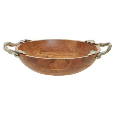 Vine Acacia Wood Round Bowl - Image 13