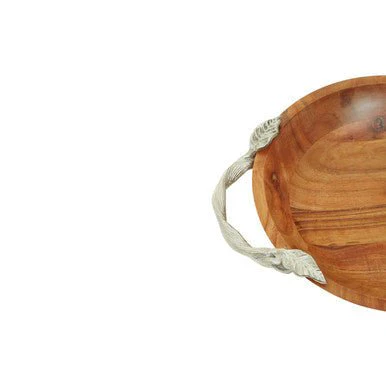 Vine Acacia Wood Serving Bowl - Image 10