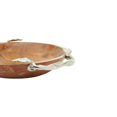 Vine Acacia Wood Serving Bowl - Image 11