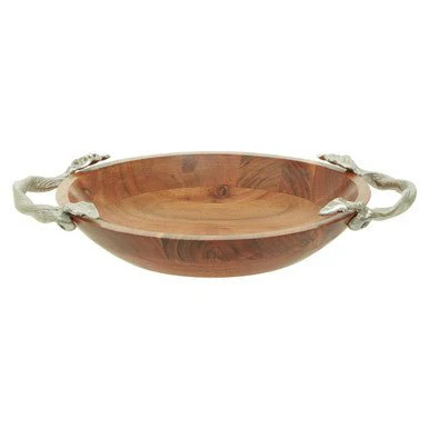 Vine Acacia Wood Serving Bowl - Image 12