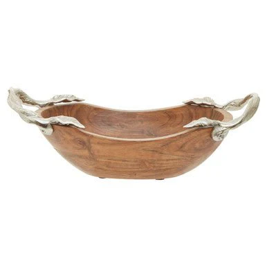 Vine Acacia Wood Small Oval Bowl - Image 13