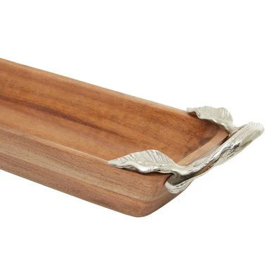 Vine Acacia Wood Small Rectangular Serving Dish - Image 12