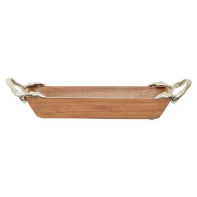 Vine Acacia Wood Small Rectangular Serving Dish - Image 13