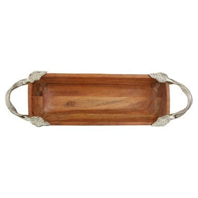 Vine Acacia Wood Small Rectangular Serving Dish - Image 7