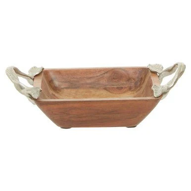Vine Acacia Wood Square Bowl - Image 12