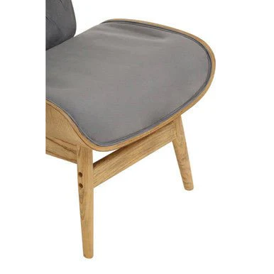 Vinsi Dark Grey Velvet Chair with Winged Back - Image 12